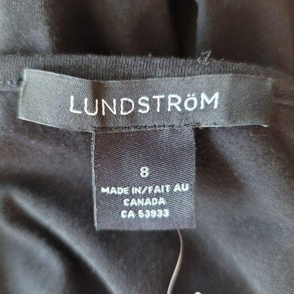 NWT Lundstrom Black Semi-Pleated Dress Womens 8 - Picture 6 of 11